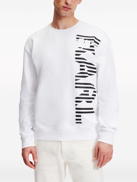 vertical-logo organic-cotton sweatshirt