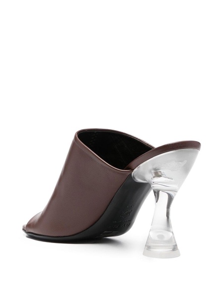 Luz Sequoia leather mules