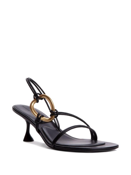 slingback leather sandals