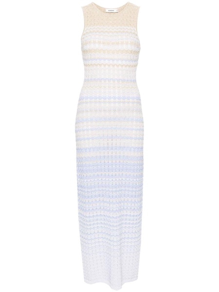 Zade chevron-knit maxi dress