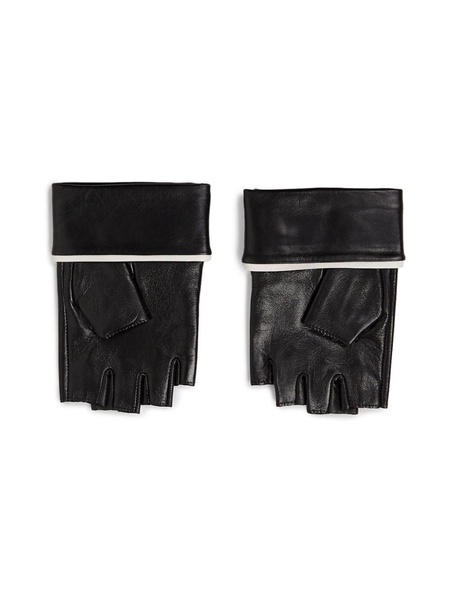 Ikonik leather fingerless gloves