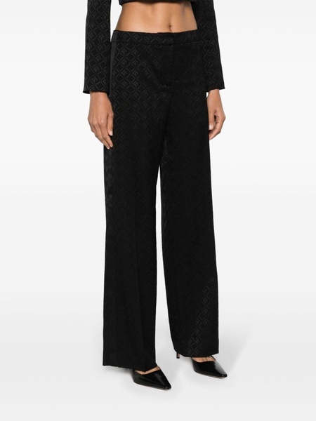 mid-rise tailored trousers