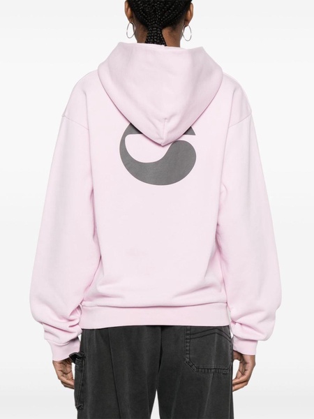 logo-print hoodie