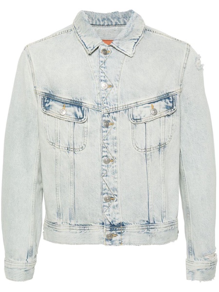 distressed denim jacket