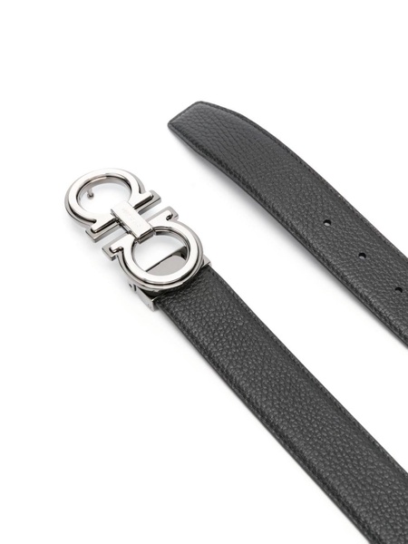 FERRAGAMO Elegant Reversible Leather Belt with Metallic Buckle