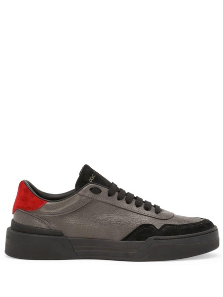 New Roma panelled leather sneakers