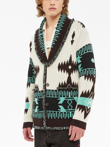 Icon Jacquard cashmere cardigan