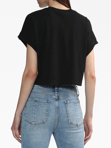 cropped cotton T-shirt