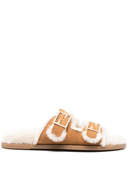 shearling-lined sandals