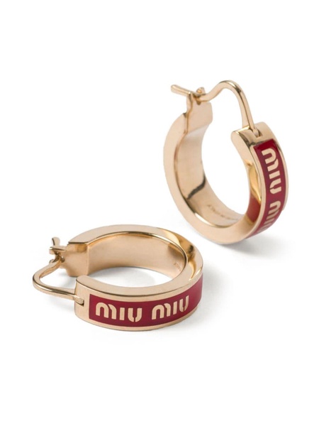 enamel hoop earrings