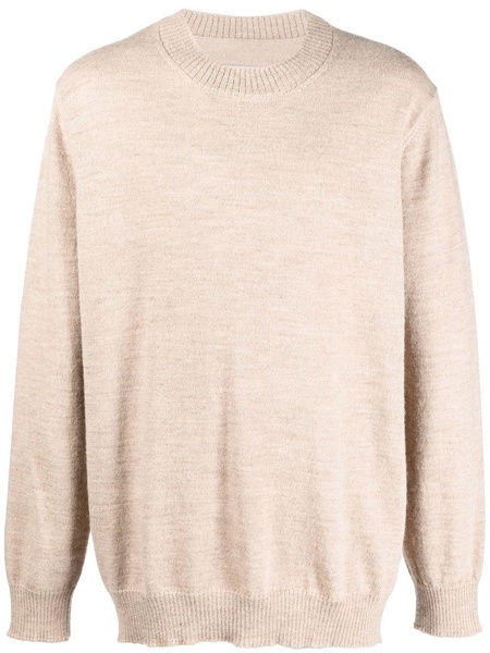 crew-neck alpaca-blend jumper