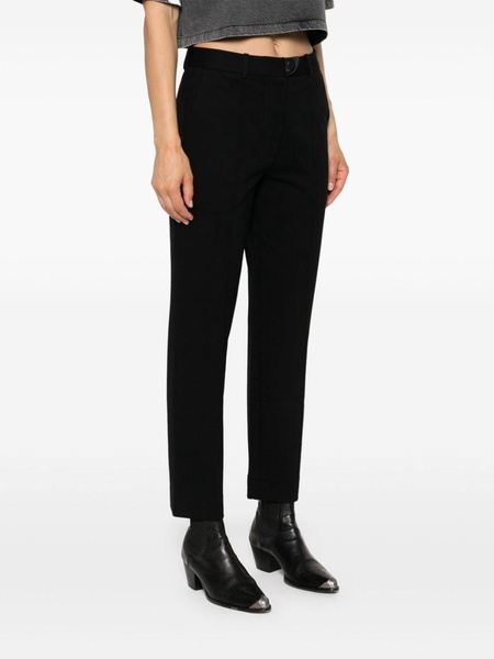 raised-seam tapered trousers