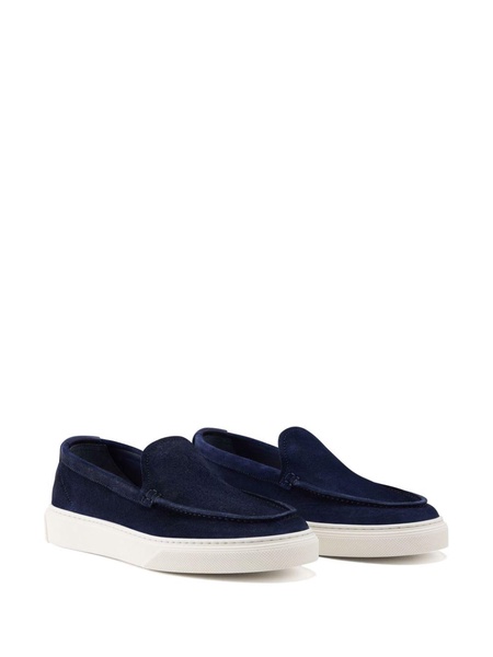 suede slip-on loafers