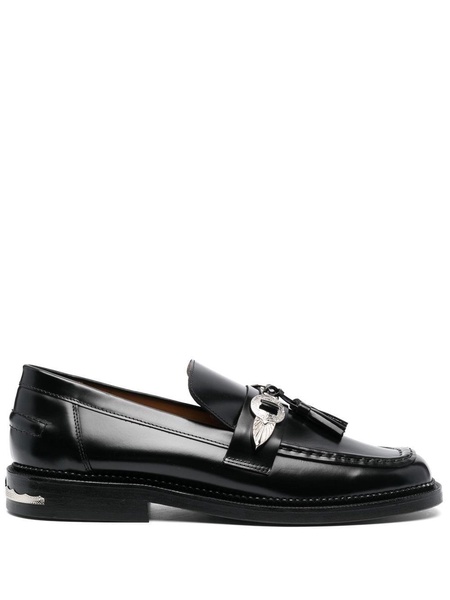 buckle strap loafers