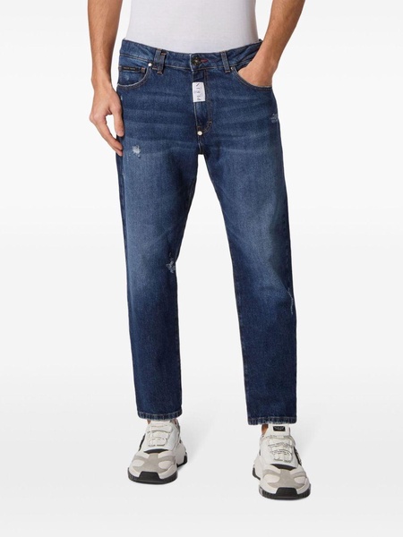 Detroit mid-rise straight-leg jeans