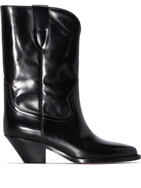 Black Dahope 50 Leather Western Boots