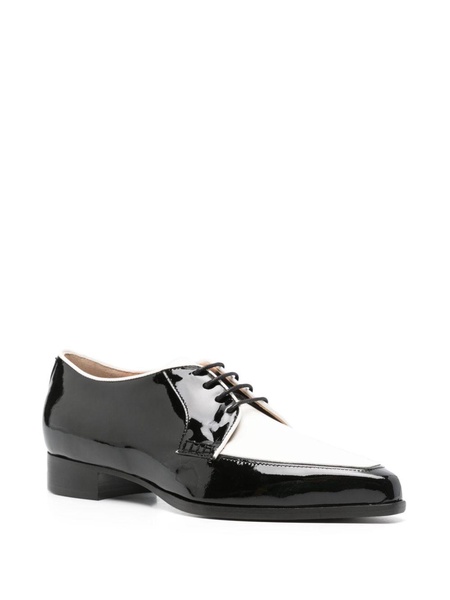 patent-leather brogue shoes