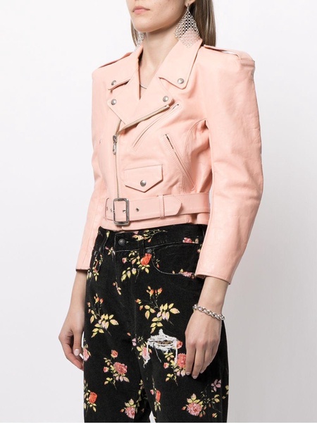 belted biker jacket