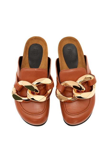 chain loafer mules