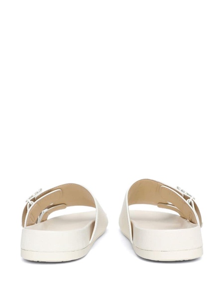 Ease Leather Double-Strap Slides