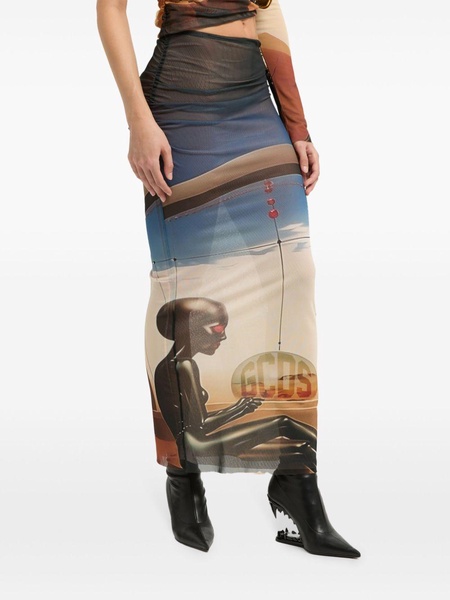 Creatures tulle skirt