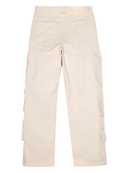 Utility mid-rise wide-leg jeans