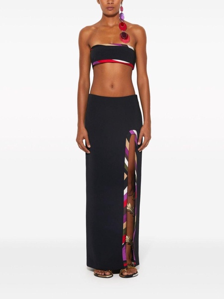 Iride-trim maxi skirt