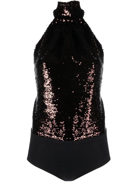 sequinned halterneck body