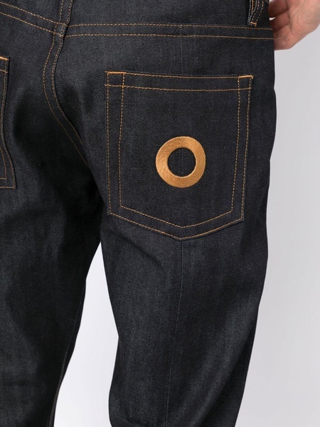 low-rise straight jeans 