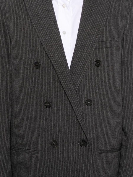 pinstriped blazer