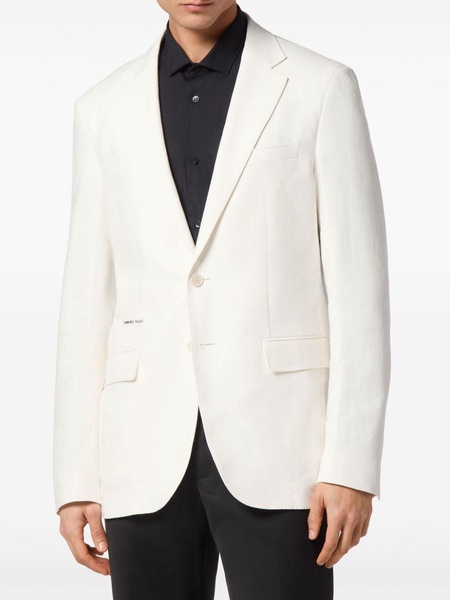 notched-lapel wool blazer 