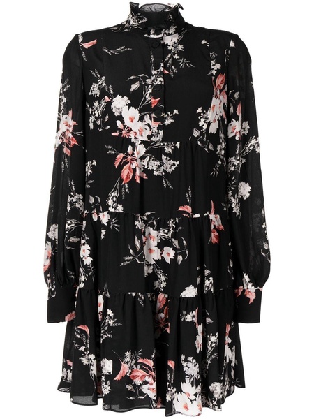 Karla floral-print short dress