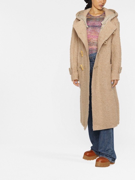 hooded duffle coat