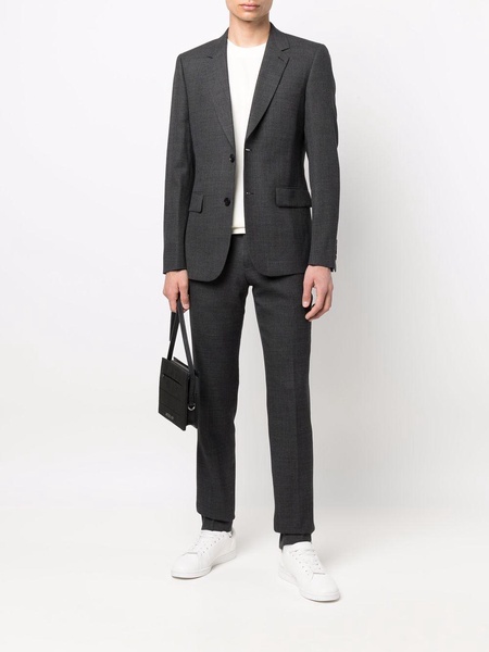 single-breasted wool suit jacket 