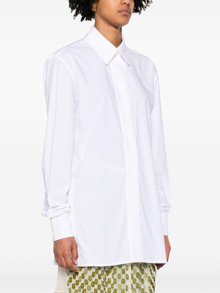 White Teverdi Cotton-Poplin Shirt