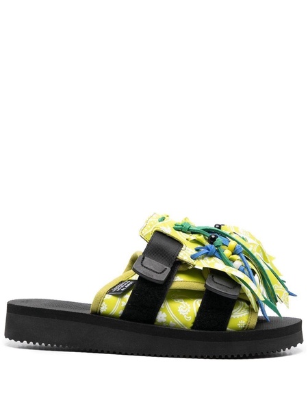 x Suicoke paisley-print fringed sandals 