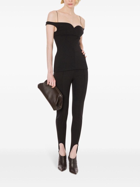 raised-seam high-waist leggings