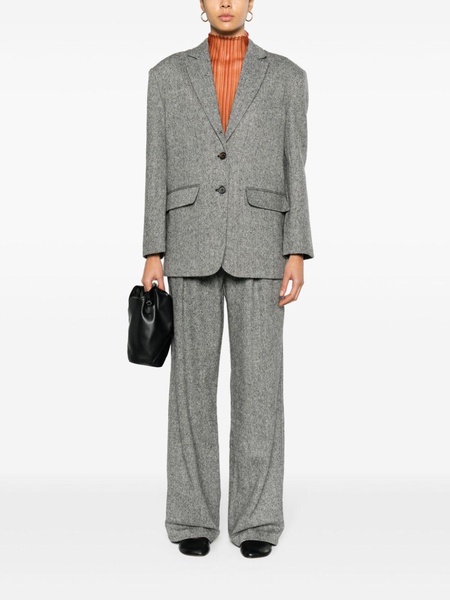 herringbone tailored trousers