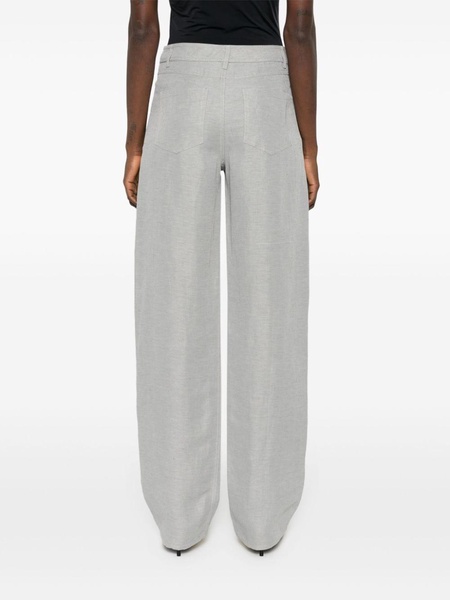 Peran mélange straight trousers