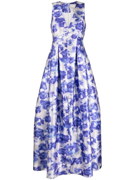 Brooke watercolour-effect gown