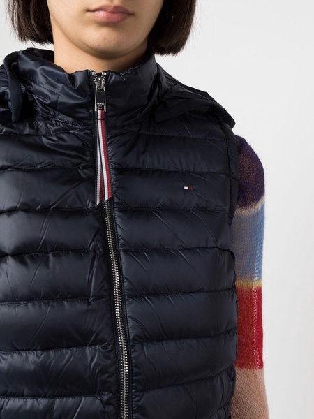 padded zip-up gilet