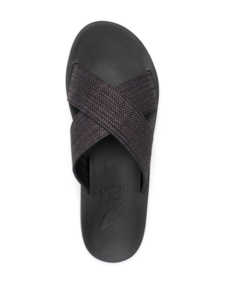 Kritonas Comfort cross-strap slides