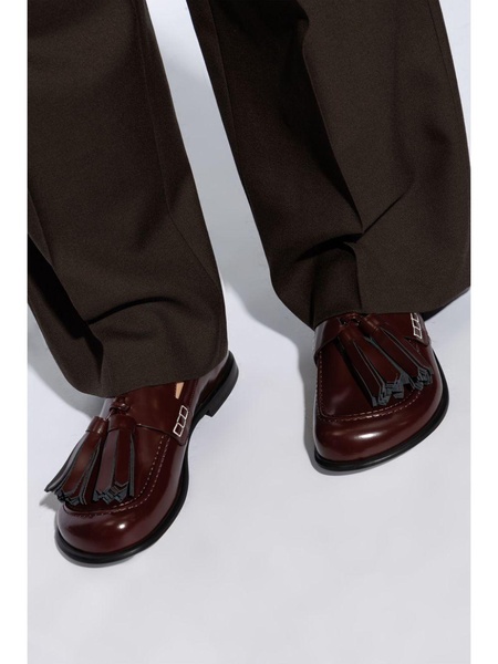 tassel-detail leather loafers