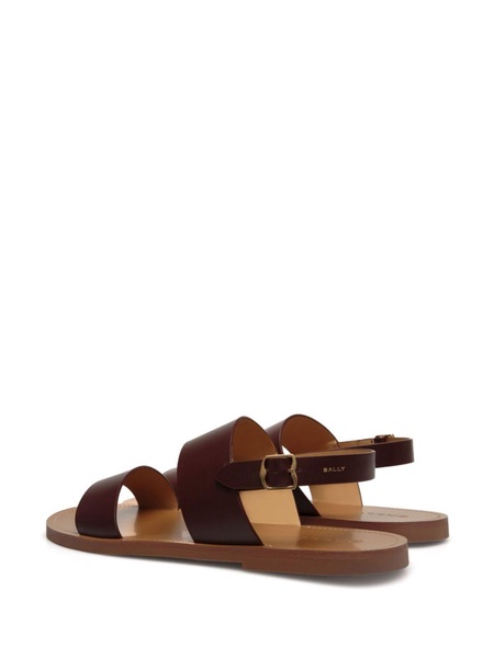 open-toe leather sandals