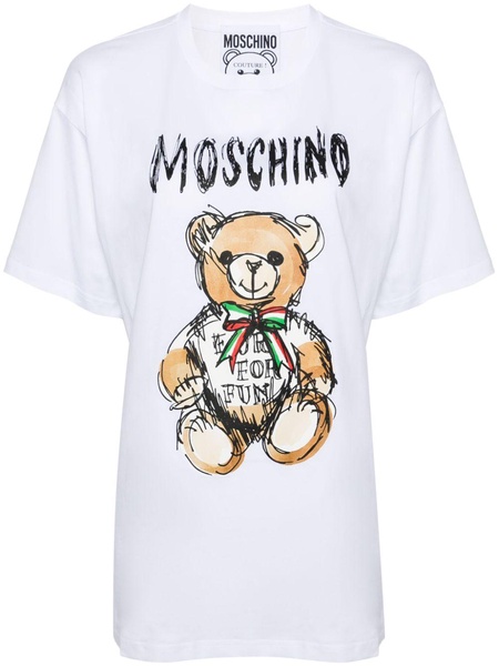 Teddy Bear-print cotton T-shirt