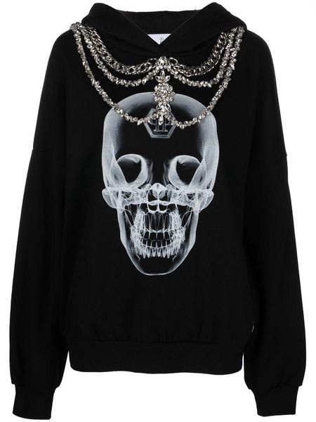 X-Ray crystal-embellished hoodie