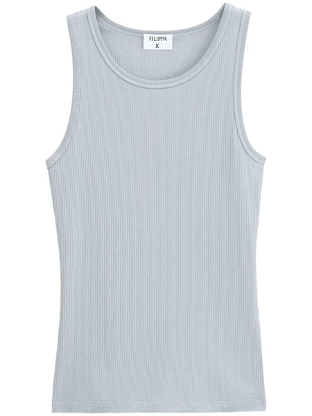 classic fine-ribbed tank top