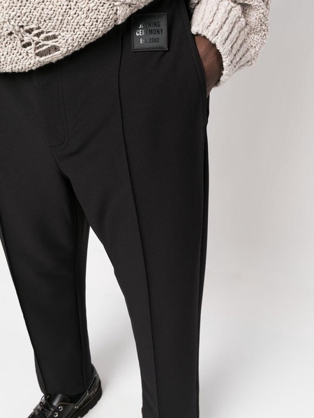 logo-patch relaxed trousers