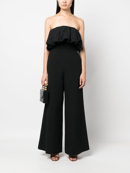 puffball-design strapless jumpsuit