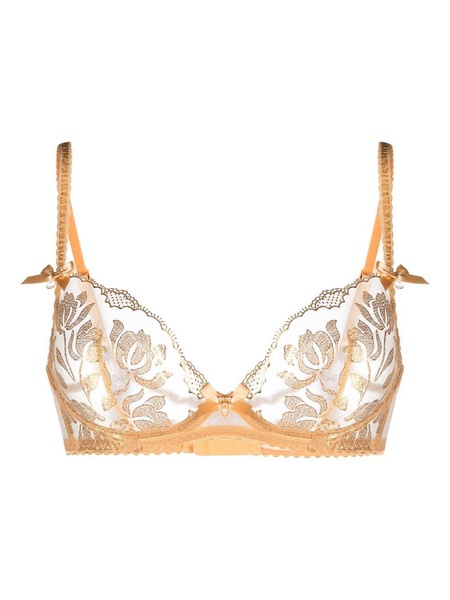 Sparkle plunge underwired bra